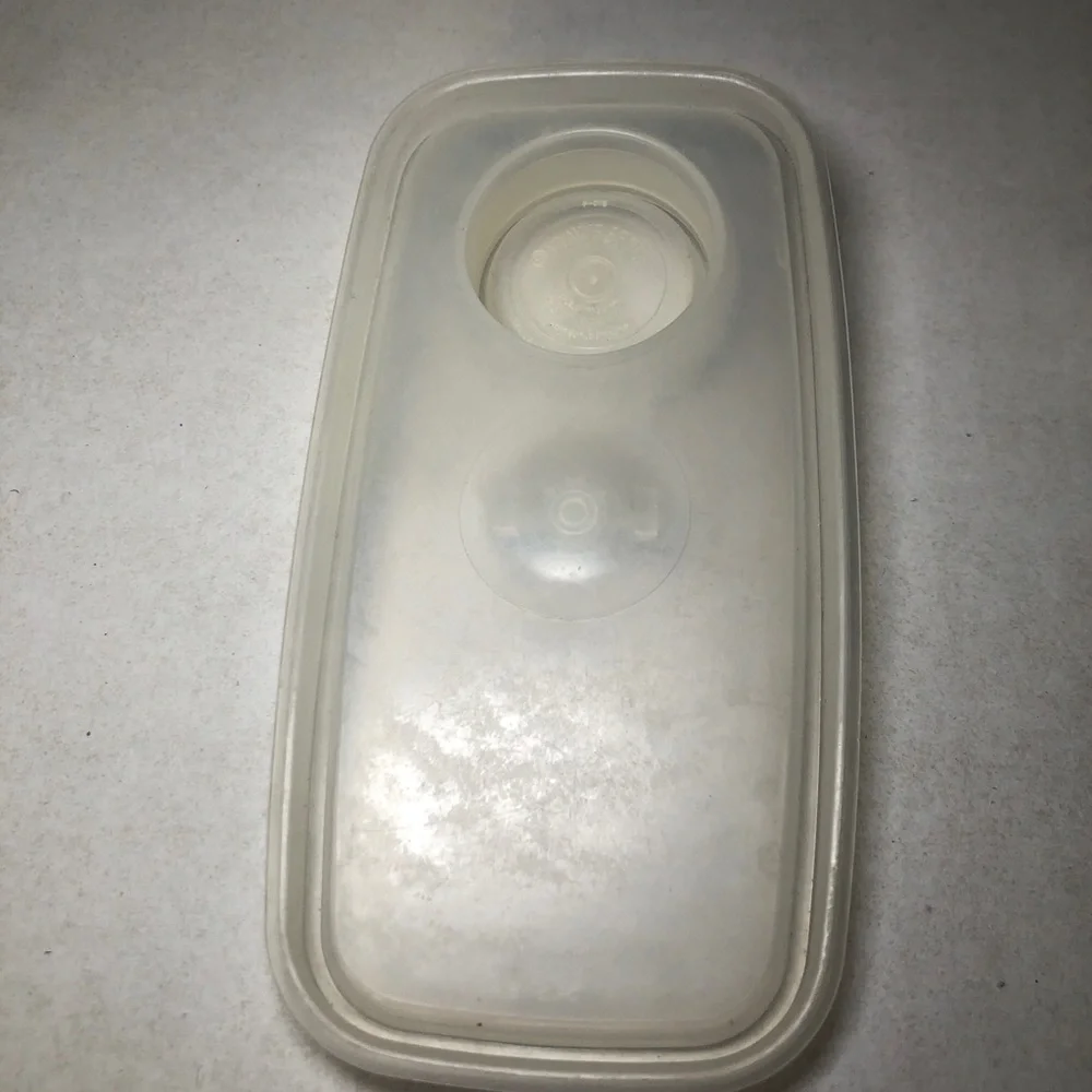 Vintage Tupperware Stor N Pour Jr Cereal Container #499-4 Lid 509-2 Sheer USA